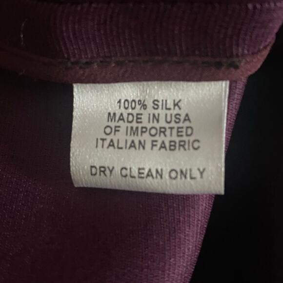 Nellie Partow Silk Tafetta Boxy Top Mulberry Purple Sz Small High End Minimalism - Picture 5 of 9